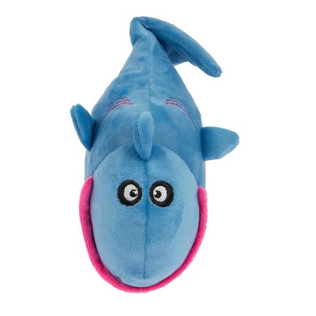 Godog® Action Plush™ Shark Animated Squeaker Dog Toy With Chew Guard Technology™