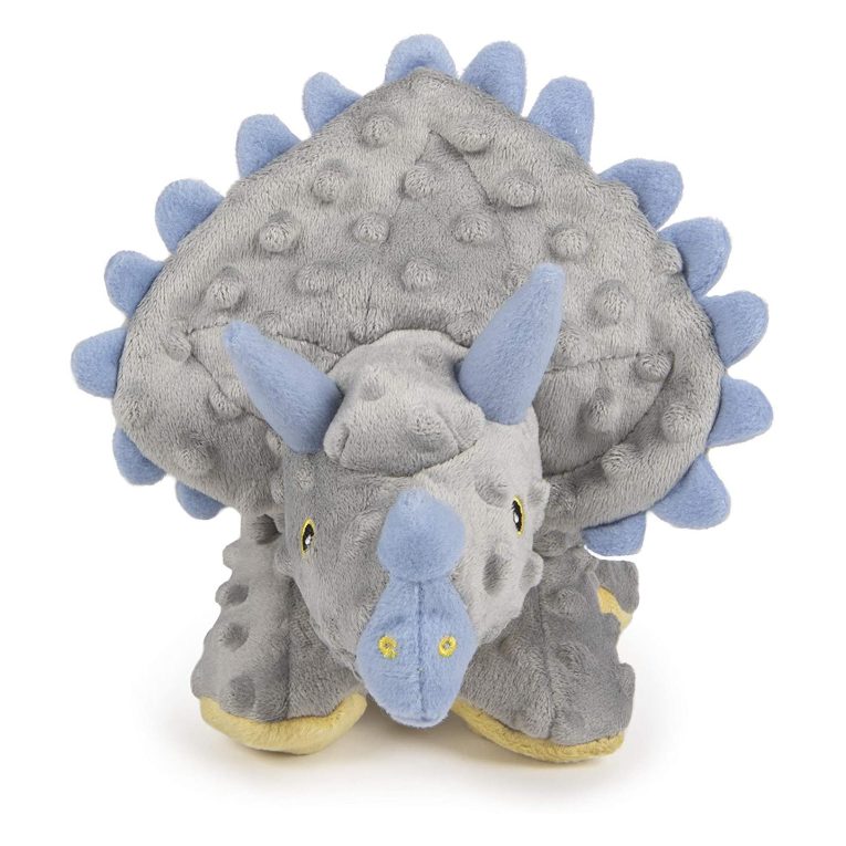 godog®-dinostm-frillstm-with-chew-guard-technologytm-durable-plush-squeaker-dog-toy-teal-small