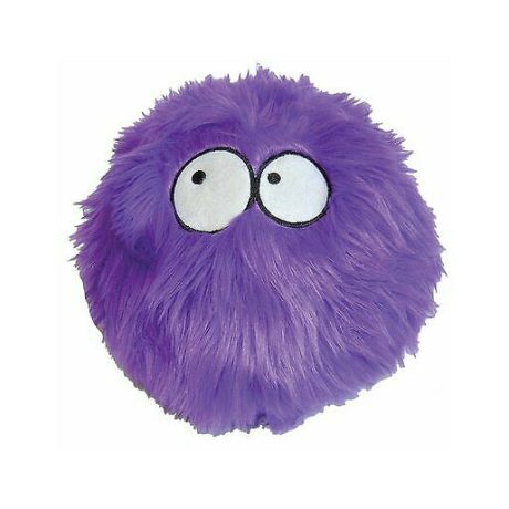 Godog® Furballz™ With Chew Guard Technology™ Durable Plush Squeaker Dog Toy, Purple, Large