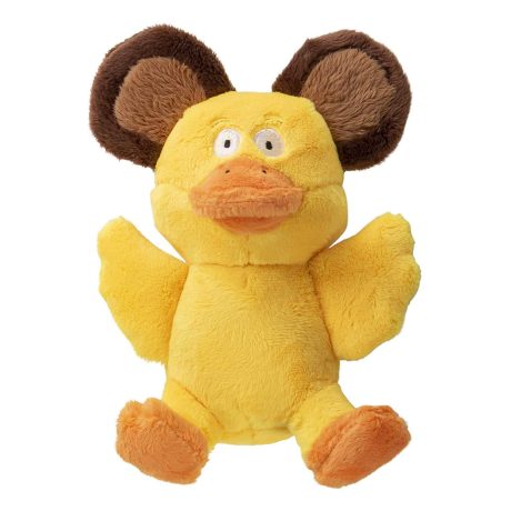 Godog® Silent Squeak™ Flips Duck Bear With Chew Guard Technology™ Durable Plush Dog Toy, Small