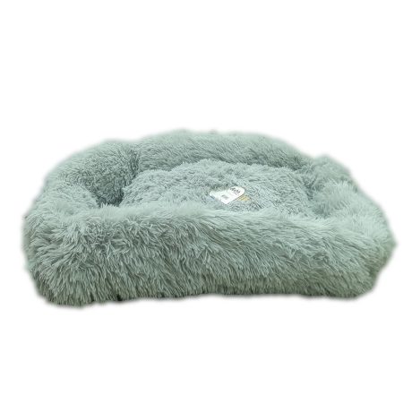 Grizzly Square Bed Grey - 66 X 56 X 18cm - Medium