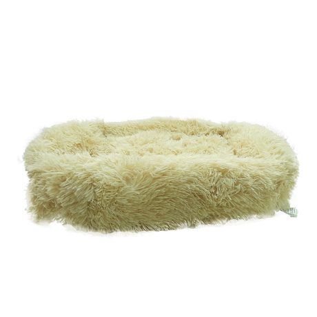 Grizzly Square Bed Off White - 90 X 56 X 18cm - Large