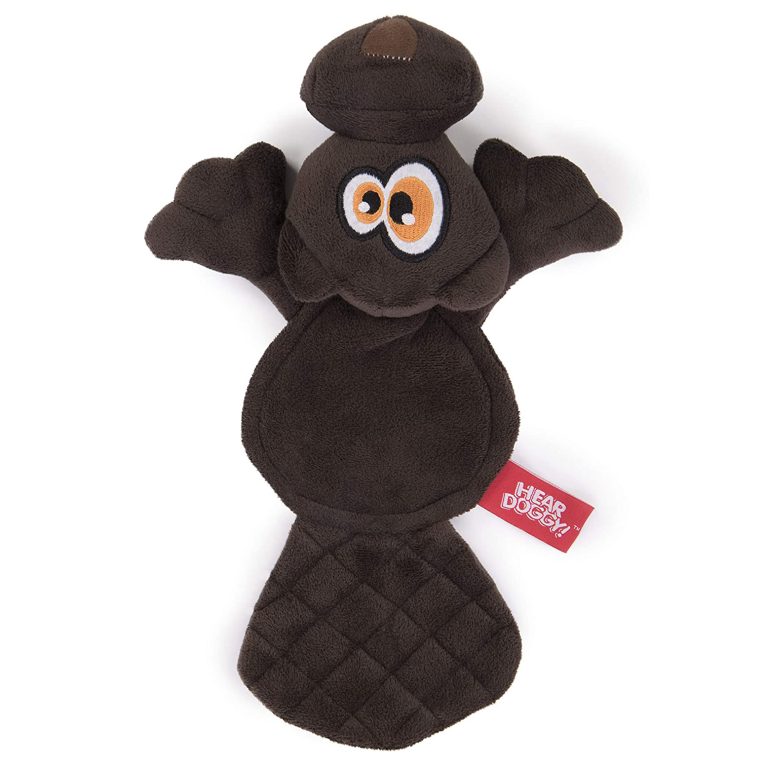 hear-doggyflattie-beaver-brown-with-chew-guard-technology-and-silent-squeak-technology-plush-dog-toy