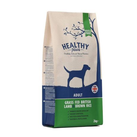Healthy Paws Grass Fed British Lamb & Brown Rice Adult 2kg