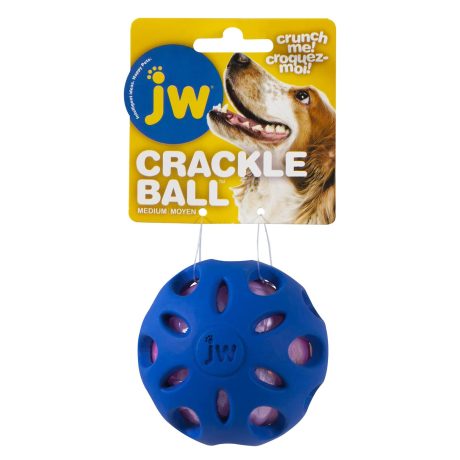 Jw Crackle Heads Crackle Ball Medium - Multicolor - 1pc
