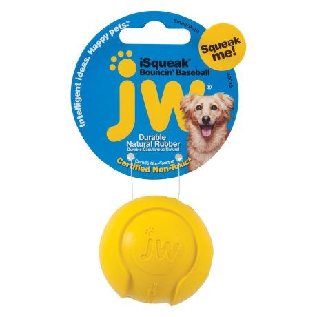 Jw Isqueak Bouncin' Baseball Small - Mulitcolor - 1pc