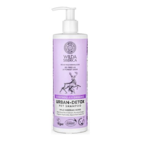 Wilda Siberica. Controlled Organic, Natural & Vegan Urban-detox pet shampoo, 400 ml