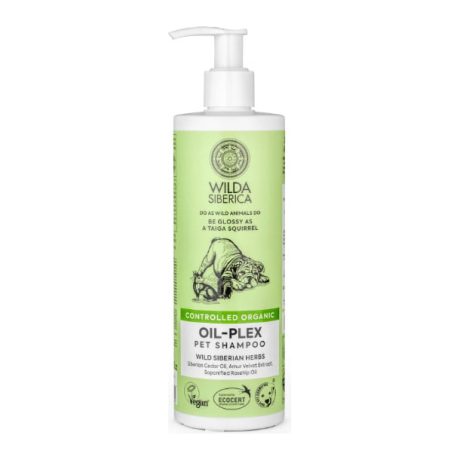 Wilda Siberica. Controlled Organic, Natural & Vegan Oil-plex pet shampoo, 400 ml
