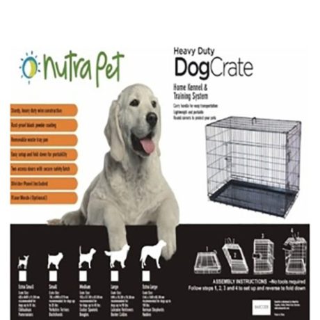 Nutrapet Double Door W Divider Large 109x70.5x78.5 Cms