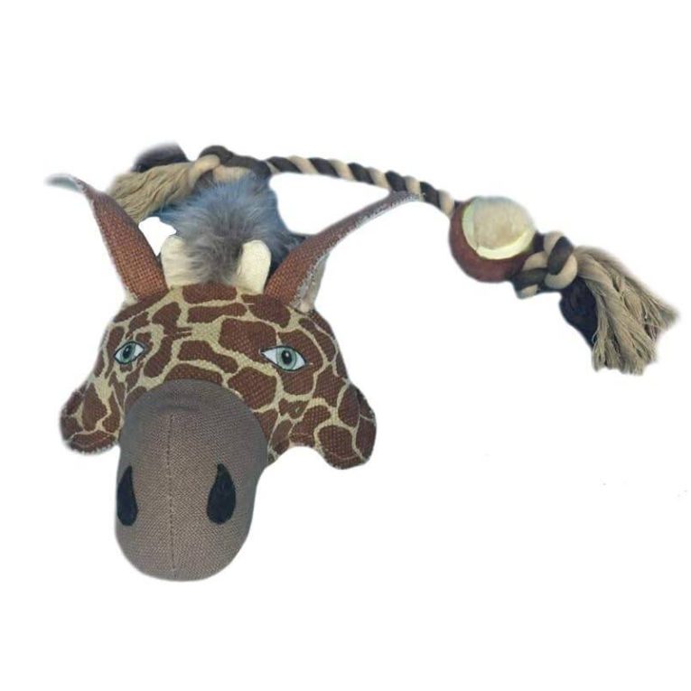 nutrapet-giraffe-head-dog-toy