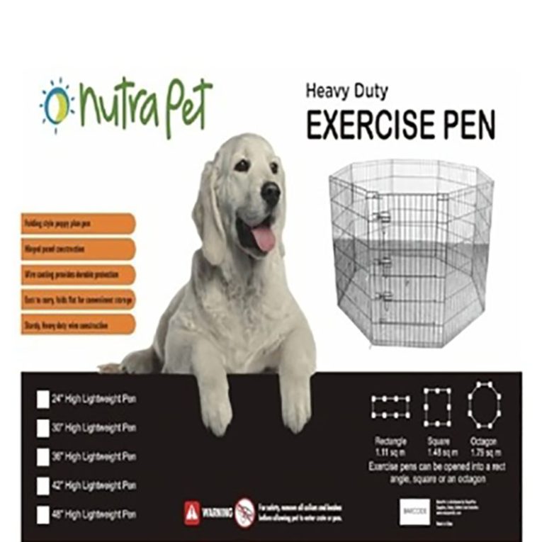 nutrapet-high-lightweight-exercise-pen-black-powder-coated-42-andinches