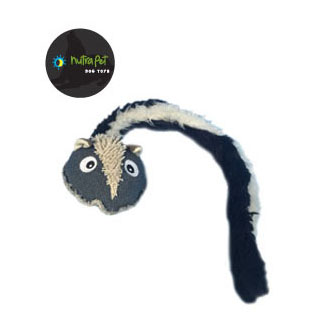 Nutrapet Skunk Long Tail Dog Toy