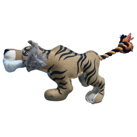 Nutrapet Tiger Dog Toy Face