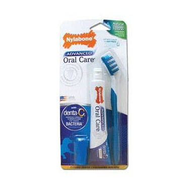 Nylabone Advanced Oral Care Natural Dog Dental Kit