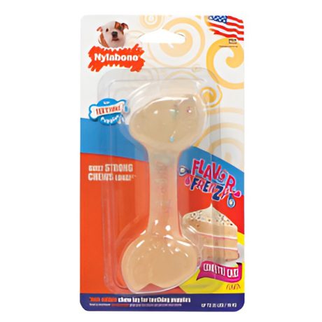 Nylabone Flavor Frenzy Puppy Chew Bone - Confetti Cake Flavor Wolf