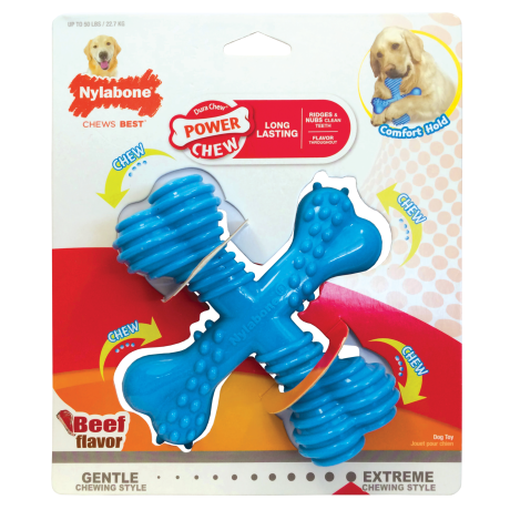 Nylabone Power Chew "X" Bone Beef Flavor Giant