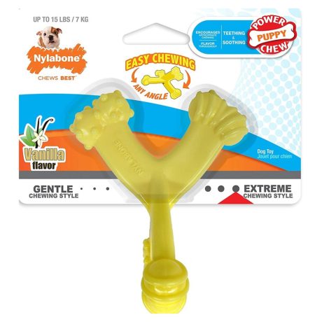 Nylabone Puppy Power Chew Axis Bone, Vanilla Regular