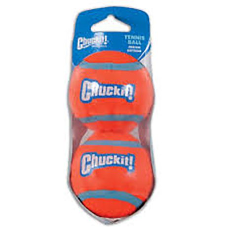 Pet Mate Chuckit! Tennis Ball Medium 2pk | Shrink Sleeve