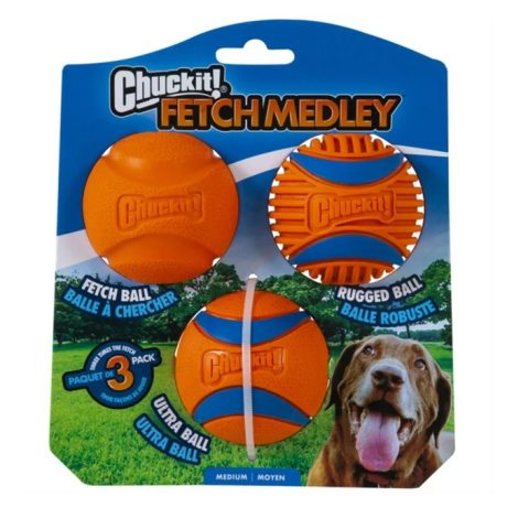 Petmate Chuckit! Fetch Medley Gen 3 Medium 3-Pk