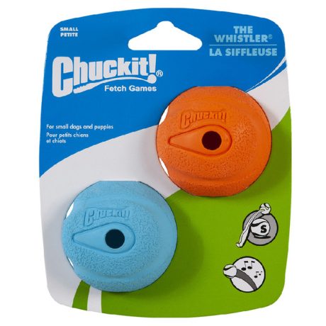 Petmate Chuckit! The Whistler Ball 2-Pk Small