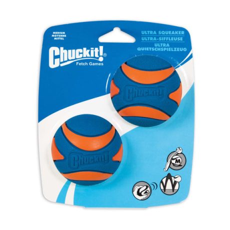 Petmate Chuckit! Ultra Squeaker Ball Medium 2-pk