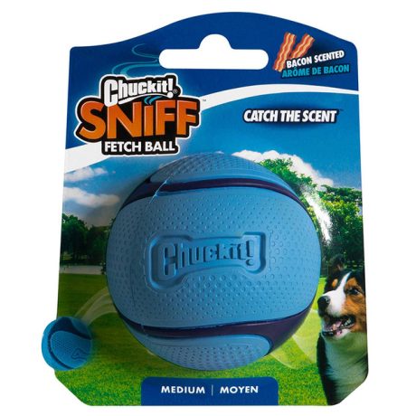 Petmate Chuckit!Sniff Fetch Ball Bacon Md 1Pk
