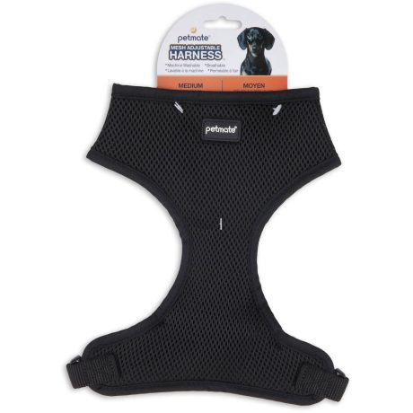 Petmate Mesh Dog Harness Medium 16-19"  Black