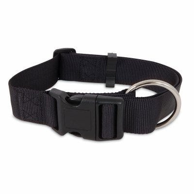 Petmate Nylon Adjustable Dog Collar 3/8"X8-14" Black