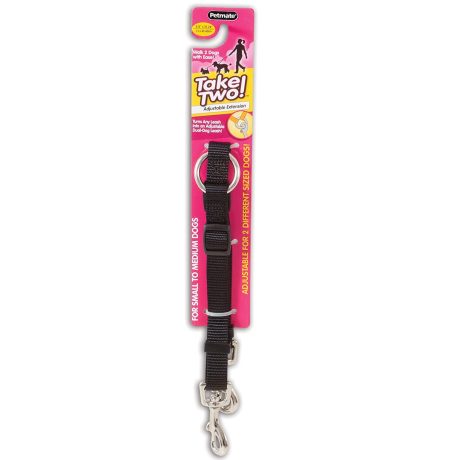 Petmate Take Two Adjustable Coupler 5/8" X 18-24" Black