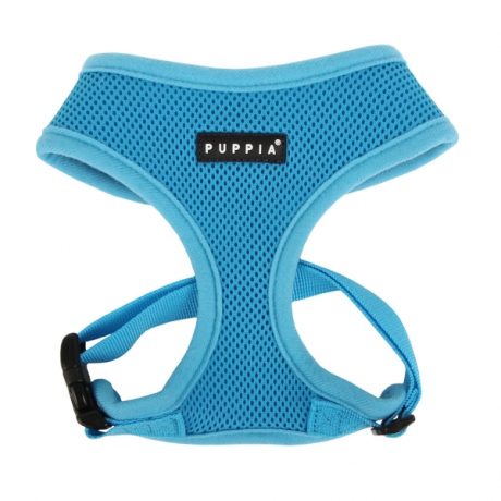 Puppia Soft Harness S.blue M Neck 12' Chest 19-22"