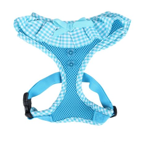 Puppia Vivien Harness A Sky Blue M Neck 11.5" Chest 15-22"