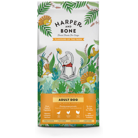 Harper and Bone Adult Dog Medium/Large Flavours of the Farm 2kg