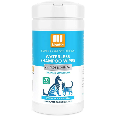 Nootie Waterless Shampoo Wipes – Sweet Pea & Vanilla 70 Count