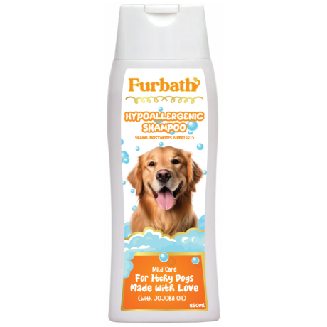 Furbath Hypoallergenic Shampoo with Jojoba Oil for Itchy Dogs - 250ml
