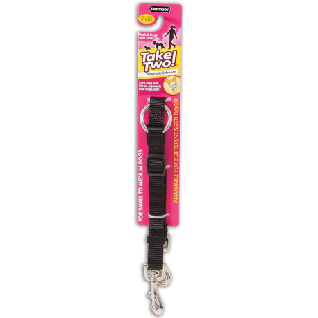 Petmate Take Two Adjustable Coupler 1in X 24-36in Black