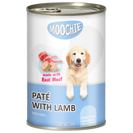 Moochie Pate With Lamb Dog Wet Food Can 400g