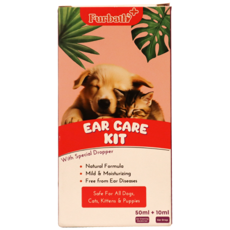 Furbath+ Ear Care Kit for Dogs and Cats - 50ml + 10ml