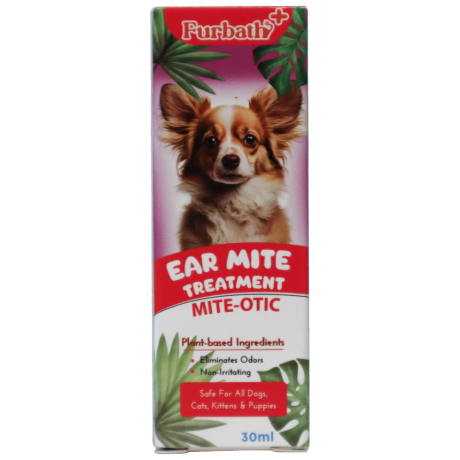 Furbath+ Ear Mite Treatment for Dogs and Cats - 30ml