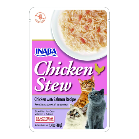 INABA chicken & salmon recipe 40g /per Pc
