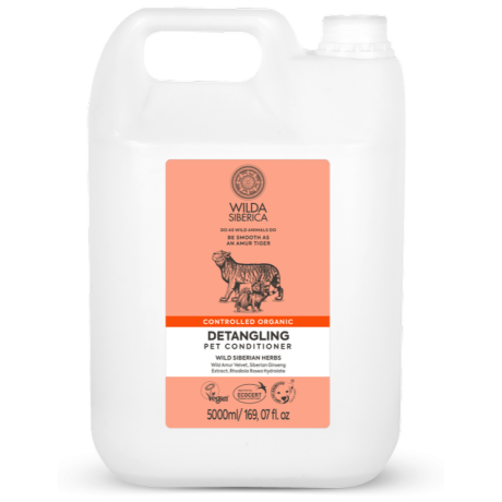 Wilda Siberica Controlled organic Detangling pet conditioner 5 l