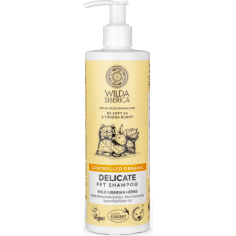 Wilda Siberica. Controlled Organic, Natural & Vegan Delicate pet shampoo, 400 ml