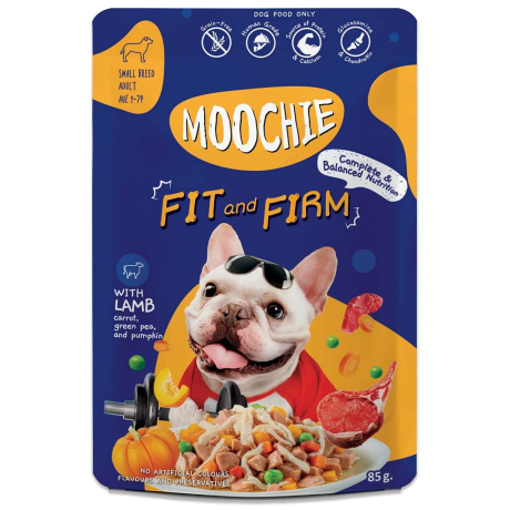 Moochie Dog Food Casserole with Beef - Fit & Firm Pouch 85g