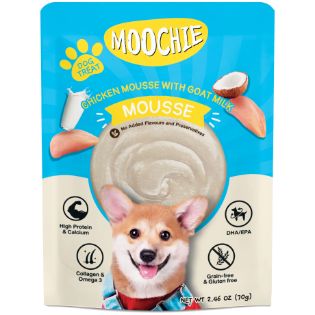 Moochie Dog Mousse - Chicken with Goat Milk Pouch 70g