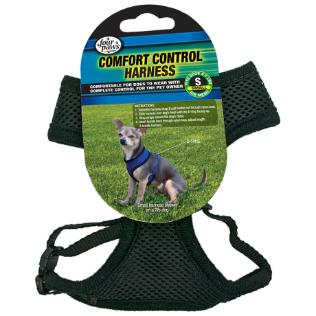 Four Paws Comfort Control Harness SM Black