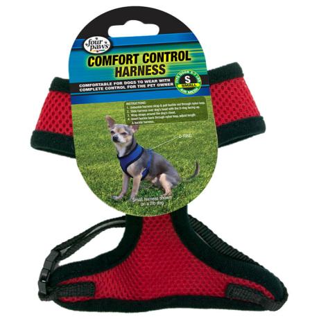 Four Paws Comfort Control Harness SM Red