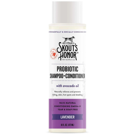 Skouts Honor Probiotic Shampoo Plus Conditioner Lavender Grooming 475ML