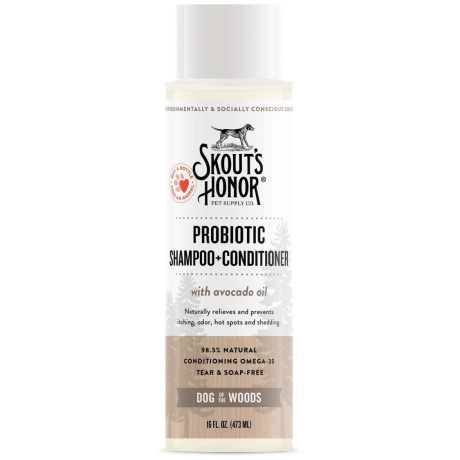 Skouts Honor Probiotic Shampoo Plus Conditioner Dog of the Woods Grooming 475ML