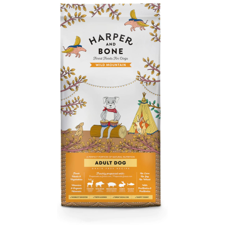 Harper & Bone Adult Dog Medium/large Wild Mountain - 3kg