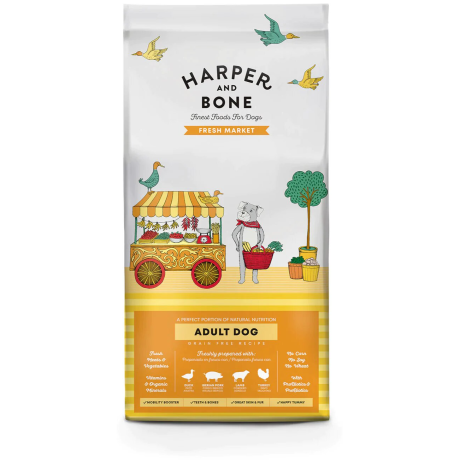 Harper & Bone Adult Dog Medium/large Fresh Market - 3kg