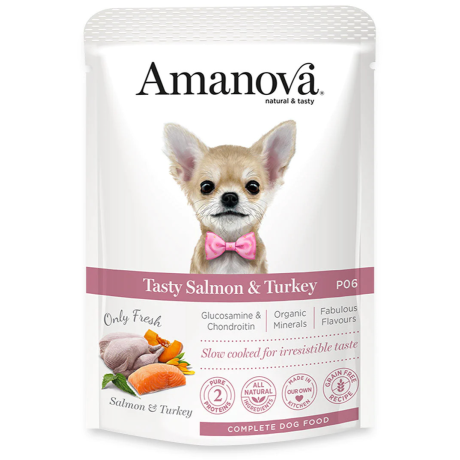 Amanova Wet Adult Dog Tasty Salmon Turkey - 100g